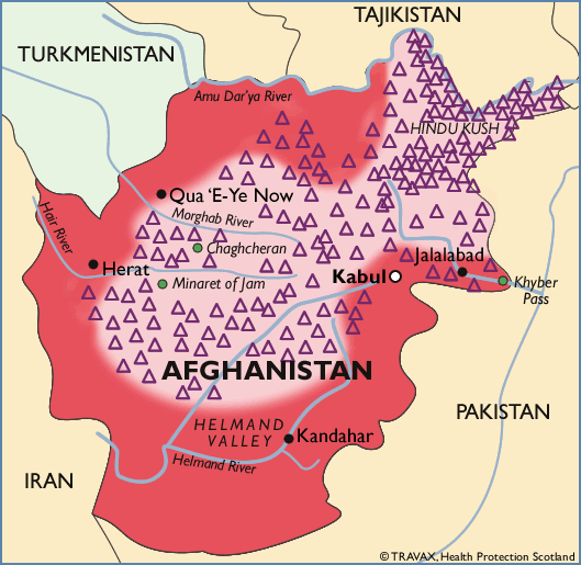 This map is only intended as a guide and is not exact. The map must always be used in conjunction with the malaria advice text. Map downloaded from http://www.fitfortravel.nhs.uk on 01 October 2015.