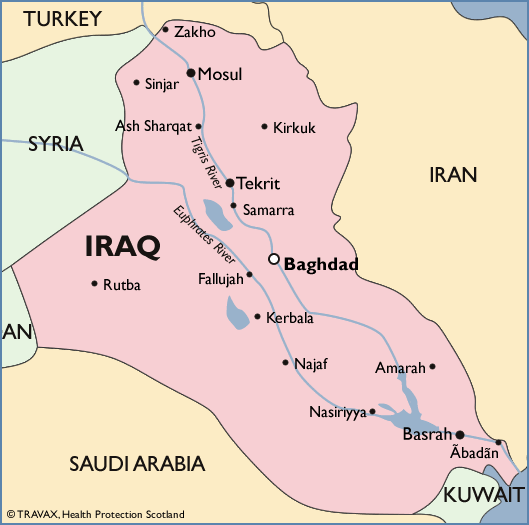 This map is only intended as a guide and is not exact. The map must always be used in conjunction with the malaria advice text. Map downloaded from http://www.fitfortravel.nhs.uk on 01 October 2015.